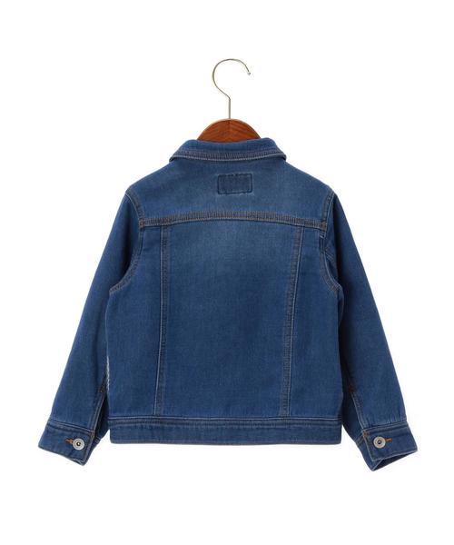 green label relaxing（グリーンレーベルリラクシング）の「ドビーデニム ブルゾン◆（デニムジャケット・キッズ・コバルトブルー・105/125/115）」の2枚目の写真
