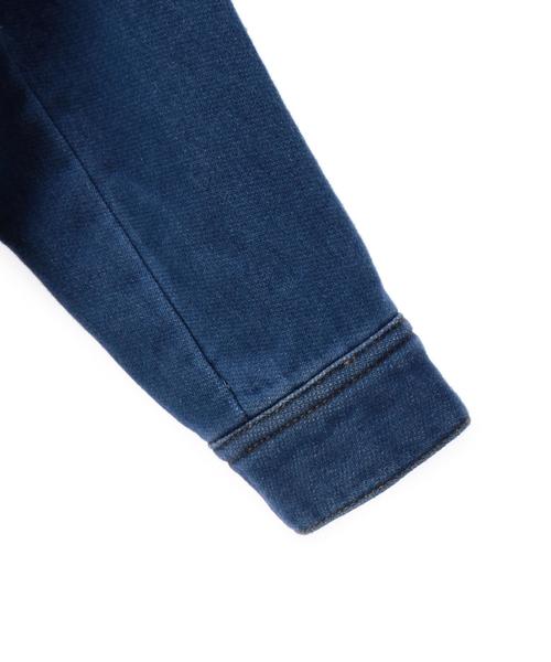 green label relaxing（グリーンレーベルリラクシング）の「ドビーデニム ブルゾン◆（デニムジャケット・キッズ・コバルトブルー・105/125/115）」の4枚目の写真