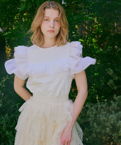 FRILL QULTING TOPS（フリルキルティングトップス）（シャツ/ブラウス 