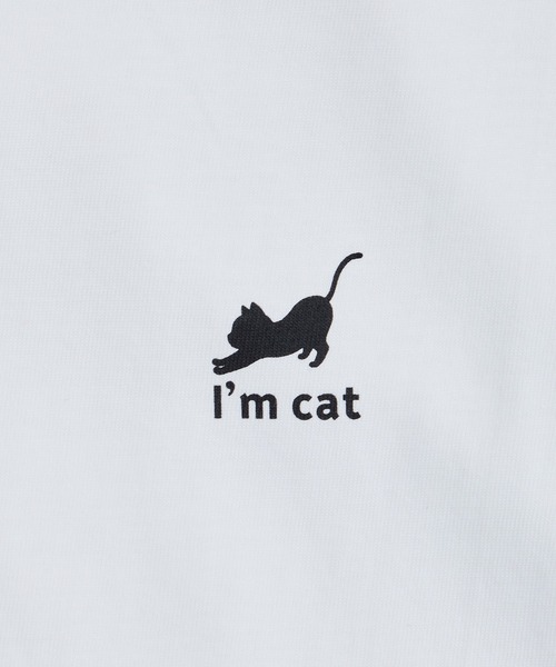 SETUP7(セットアップセブン)の「【I'm cat】選べるマルチロゴ ワンポイント キャットロゴ クルーネック半袖Tシャツ(Tシャツ/カットソー・レディース・ホワイト系その他3/ホワイト系その他2/ホワイト系1・S/M)」の4枚目の写真
