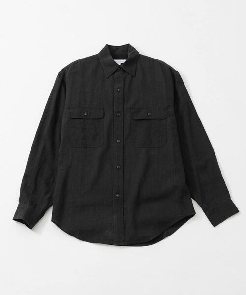 URBAN RESEARCH(アーバンリサーチ)の「SANDWASH LINEN WORK SHIRTS(シャツ/ブラウス・メンズ・ブラウン/ネイビー/ホワイト/ブラック・MEDIUM/LARGE)」の12枚目の写真