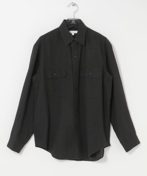 URBAN RESEARCH(アーバンリサーチ)の「SANDWASH LINEN WORK SHIRTS(シャツ/ブラウス・メンズ・ブラウン/ネイビー/ホワイト/ブラック・MEDIUM/LARGE)」の13枚目の写真