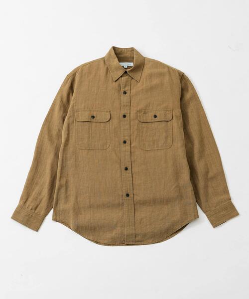 URBAN RESEARCH(アーバンリサーチ)の「SANDWASH LINEN WORK SHIRTS(シャツ/ブラウス・メンズ・ブラウン/ネイビー/ホワイト/ブラック・MEDIUM/LARGE)」の19枚目の写真