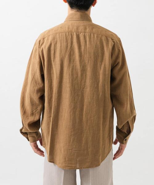 URBAN RESEARCH(アーバンリサーチ)の「SANDWASH LINEN WORK SHIRTS(シャツ/ブラウス・メンズ・ブラウン/ネイビー/ホワイト/ブラック・MEDIUM/LARGE)」の22枚目の写真