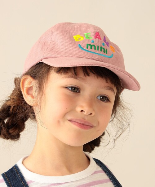 BEAMS mini(ビームスミニ)の「スマイル ツイル キャップ 2026FW(ハット・キッズ・ピンク/ブルー/ホワイト系その他7・ONE SIZE)」の4枚目の写真