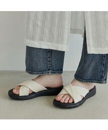 カミーユソフトリフラットフォームサンダルプラットフォームサンダルスリッパ4.5cm -US9050 (3カラー)