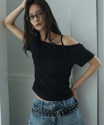 Cami Layered T-Shirt Black