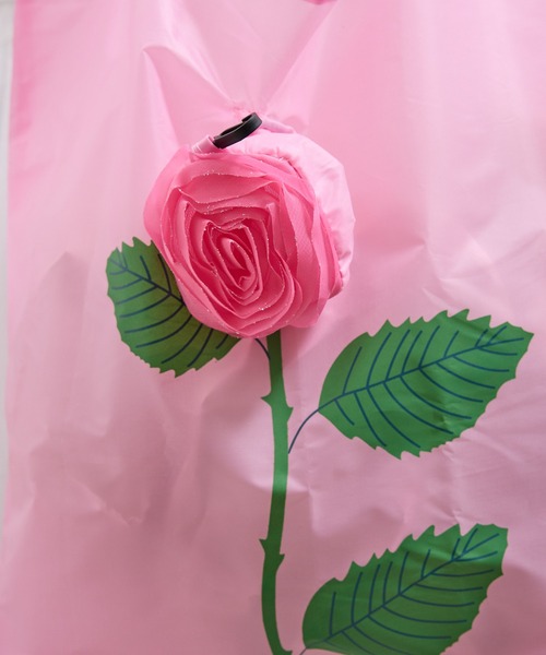 COMMON WARE（コモンウェアー）の「MRW : エコバッグ　バラ（エコバッグ/サブバッグ・レディース・ピンク/ブラック/レッド・FREE）」の17枚目の写真
