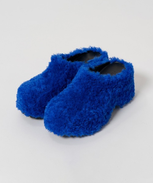 MAISON SPECIAL(メゾンスペシャル)の「Fur Sabot/ファーサボ(その他シューズ・レディース・ブルー/ブラック/マルチ/アイボリー・36/38/37)」の13枚目の写真