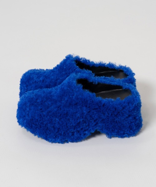 MAISON SPECIAL(メゾンスペシャル)の「Fur Sabot/ファーサボ(その他シューズ・レディース・ブルー/ブラック/マルチ/アイボリー・36/38/37)」の15枚目の写真