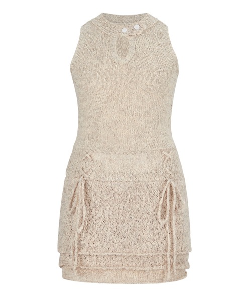 セール】Texture Frill Mini Dress（ワンピース）｜andwang