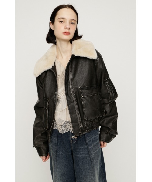 SLY（スライ）の「【26AW受注会大人気アウター！】WASHED PUFFER SHORT BZ ウォッシュドパッファーショートブルゾン 秋服 冬服（ブルゾン・レディース・ブラック/ベージュ系その他/ブラウン系その他2/ダークブラック/バーガンディー・FREE）」の20枚目の写真