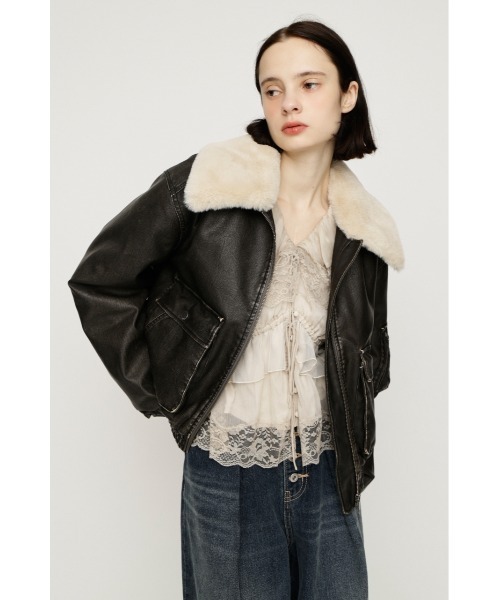 SLY（スライ）の「【26AW受注会大人気アウター！】WASHED PUFFER SHORT BZ ウォッシュドパッファーショートブルゾン 秋服 冬服（ブルゾン・レディース・ブラック/ベージュ系その他/ブラウン系その他2/ダークブラック/バーガンディー・FREE）」の21枚目の写真
