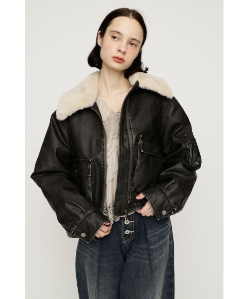 SLY（スライ）の「【26AW受注会大人気アウター！】WASHED PUFFER SHORT BZ ウォッシュドパッファーショートブルゾン 秋服 冬服（ブルゾン・レディース・ブラック/ベージュ系その他/ブラウン系その他2/ダークブラック/バーガンディー・FREE）」の22枚目の写真