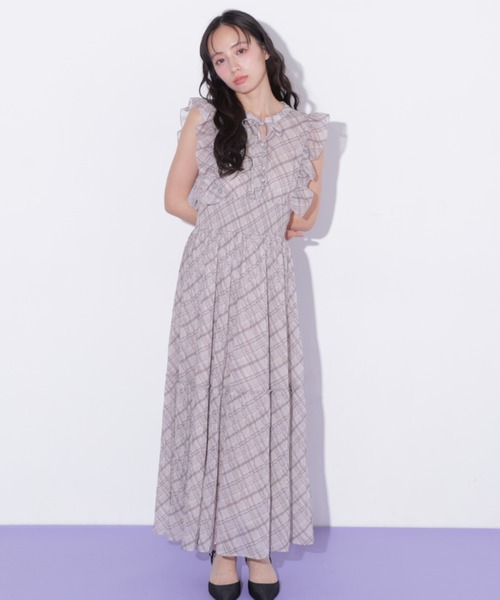JILL by JILL STUART(ジルバイジルスチュアート)の「シアープリーツワンピース(ワンピース・レディース・グレー系その他/ブラウン系その他/ブラック・FREE)」の3枚目の写真