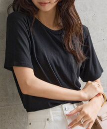 クルーネックorVネックレーヨンTシャツ