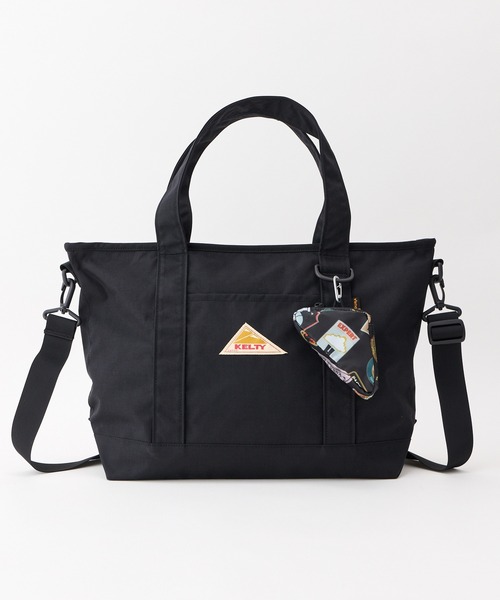 KELTY(ケルティ)の「総柄ポーチ付/限定モデル【KELTY】LIMITED ZIP TOTE S(トートバッグ・レディース・タン/ブラック/オリーブ・ONE SIZE)」の7枚目の写真