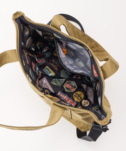 KELTY(ケルティ)の「総柄ポーチ付/限定モデル【KELTY】LIMITED ZIP TOTE S(トートバッグ・レディース・タン/ブラック/オリーブ・ONE SIZE)」の16枚目の写真