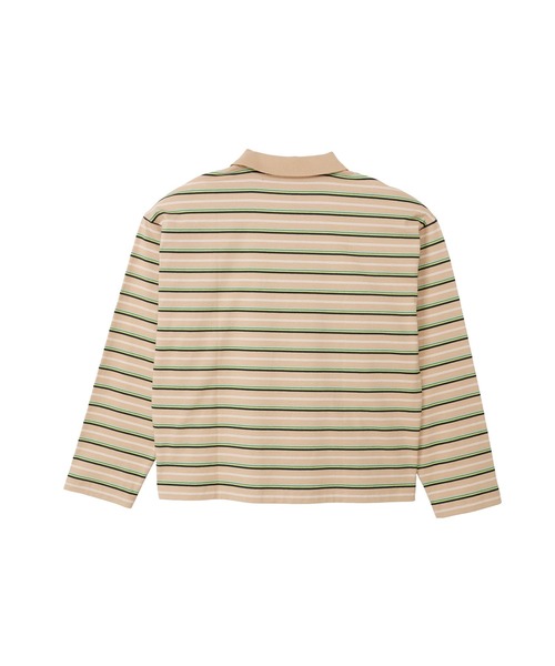 Champion(チャンピオン)の「【Champion/チャンピオン】レディース ロングスリーブボーダーポロシャツ(ポロシャツ・レディース・ベージュ/ネイビー・MEDIUM/LARGE)」の10枚目の写真