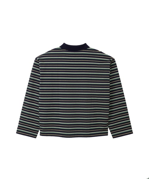 Champion(チャンピオン)の「【Champion/チャンピオン】レディース ロングスリーブボーダーポロシャツ(ポロシャツ・レディース・ベージュ/ネイビー・MEDIUM/LARGE)」の6枚目の写真