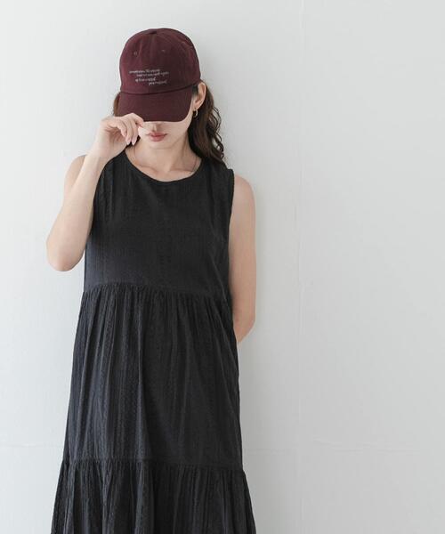 URBAN RESEARCH Sonny Label(アーバンリサーチサニーレーベル)の「コットンティアードサッカーワンピース(ワンピース・レディース・ブラウン/ブラック/レッド・FREE)」の4枚目の写真
