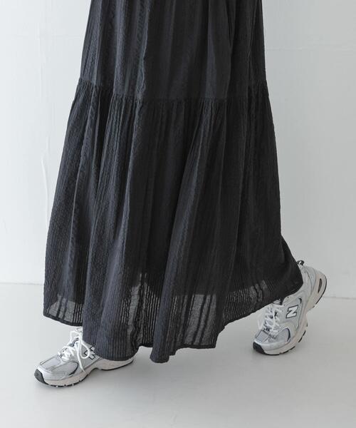 URBAN RESEARCH Sonny Label(アーバンリサーチサニーレーベル)の「コットンティアードサッカーワンピース(ワンピース・レディース・ブラウン/ブラック/レッド・FREE)」の6枚目の写真