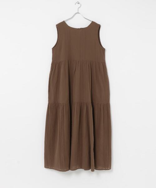 URBAN RESEARCH Sonny Label(アーバンリサーチサニーレーベル)の「コットンティアードサッカーワンピース(ワンピース・レディース・ブラウン/ブラック/レッド・FREE)」の17枚目の写真