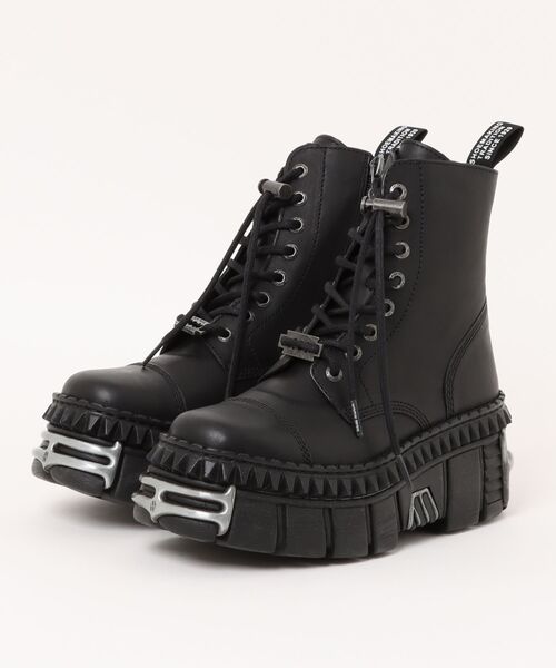 NEW ROCK(ニューロック)の「NEW ROCK/ニューロック/M-WALL083CCT-S9(ブーツ・レディース・ブラック・40/38/37)」の1枚目の写真