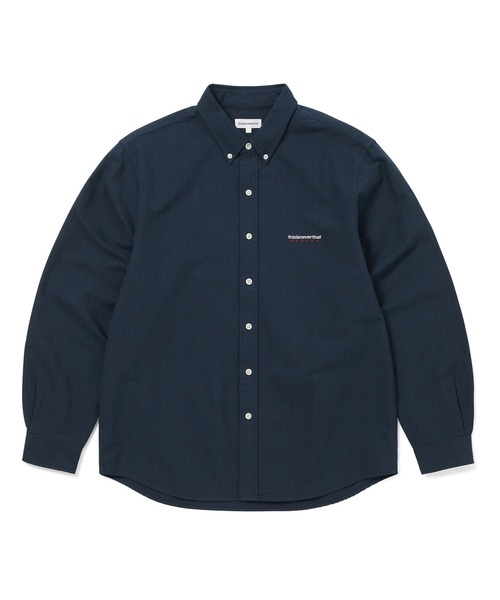 thisisneverthat(ディスイズネバーザット)の「DSN Striped Oxford Shirt(シャツ/ブラウス・メンズ・ネイビー/グレー/オフホワイト・L/M/S/XL)」の3枚目の写真