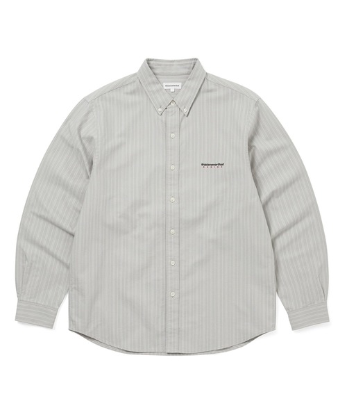 thisisneverthat(ディスイズネバーザット)の「DSN Striped Oxford Shirt(シャツ/ブラウス・メンズ・ネイビー/グレー/オフホワイト・L/M/S/XL)」の1枚目の写真