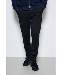 【セットアップ対応】薄手フェイクスエードパンツ 秋服 冬服 スリムシルエット 快適な穿き心地 ややストレッチ