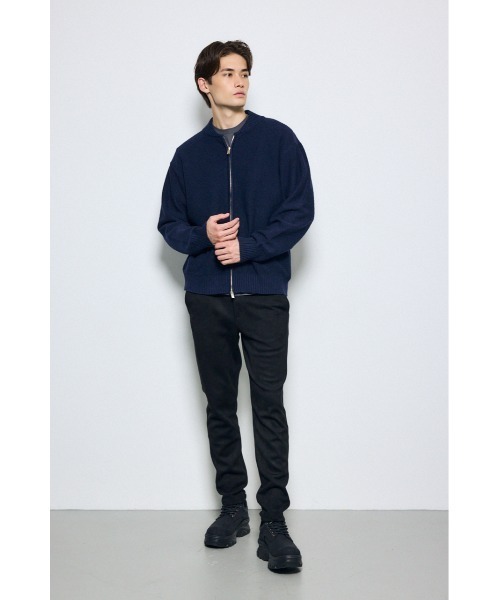 AZUL by moussy(アズールバイマウジー)の「【セットアップ対応】薄手フェイクスエードパンツ 秋服 冬服 スリムシルエット 快適な穿き心地 ややストレッチ(スラックス・メンズ・グレー/ブラック/ダークブラウン・LARGE/MEDIUM)」の22枚目の写真