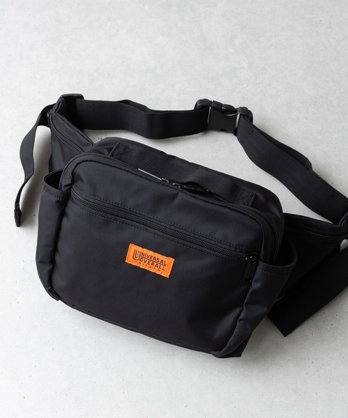 UNIVERSAL OVERALL(ユニバーサルオーバーオール)の「Action Square Waist Bag(ボディバッグ/ウエストポーチ・レディース・ブラック・FREE)」の1枚目の写真