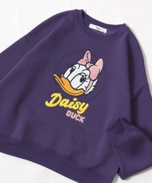 別注 Disney(ディズニー)キャラクターサガラ刺繍スウェットトレーナー(裏起毛)ミッキーマウス ミニーマウス