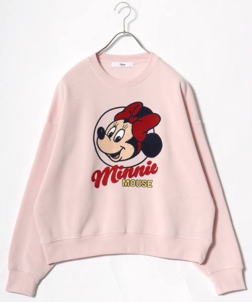 Disney(ディズニー)の「別注 Disney(ディズニー)キャラクターサガラ刺繍スウェットトレーナー(裏起毛)ミッキーマウス ミニーマウス(スウェット・レディース・パープル/グレー系その他/ブラック系1/ライトピンク・M/L)」の15枚目の写真