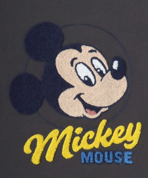 Disney(ディズニー)の「別注 Disney(ディズニー)キャラクターサガラ刺繍スウェットトレーナー(裏起毛)ミッキーマウス ミニーマウス(スウェット・レディース・パープル/グレー系その他/ブラック系1/ライトピンク・M/L)」の9枚目の写真