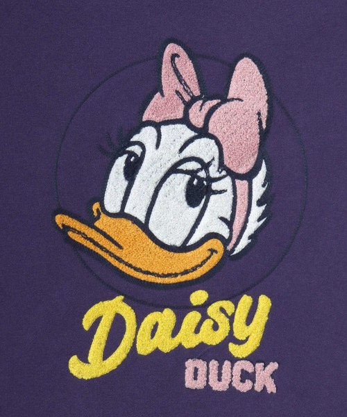 Disney(ディズニー)の「別注 Disney(ディズニー)キャラクターサガラ刺繍スウェットトレーナー(裏起毛)ミッキーマウス ミニーマウス(スウェット・レディース・パープル/グレー系その他/ブラック系1/ライトピンク・M/L)」の14枚目の写真