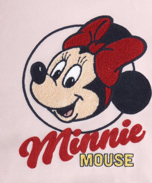 Disney(ディズニー)の「別注 Disney(ディズニー)キャラクターサガラ刺繍スウェットトレーナー(裏起毛)ミッキーマウス ミニーマウス(スウェット・レディース・パープル/グレー系その他/ブラック系1/ライトピンク・M/L)」の16枚目の写真