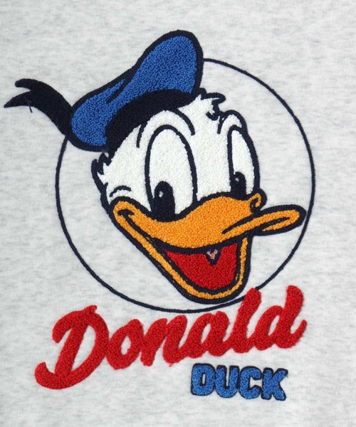 Disney(ディズニー)の「別注 Disney(ディズニー)キャラクターサガラ刺繍スウェットトレーナー(裏起毛)ミッキーマウス ミニーマウス(スウェット・レディース・パープル/グレー系その他/ブラック系1/ライトピンク・M/L)」の12枚目の写真