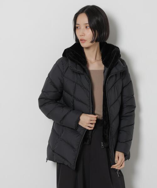 CAPEHORN(ケープホーン)の「CAPE HORN/別注 ALVAREZ MATT(ダウンジャケット/コート・レディース・ベージュ/ブラック・42/40)」の1枚目の写真