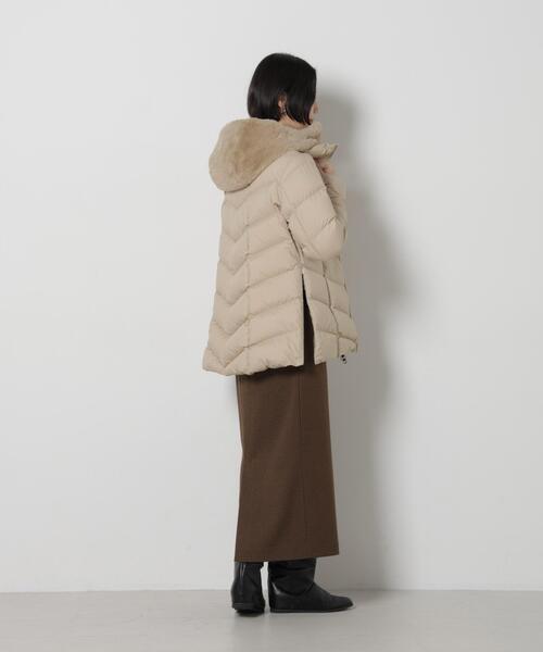 CAPEHORN(ケープホーン)の「CAPE HORN/別注 ALVAREZ MATT(ダウンジャケット/コート・レディース・ベージュ/ブラック・42/40)」の3枚目の写真