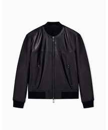 ARMANI EXCHANGE | 【A|X アルマーニ エクスチェンジ】シープレザー ライトパファー ボンバージャケット(ブルゾン)