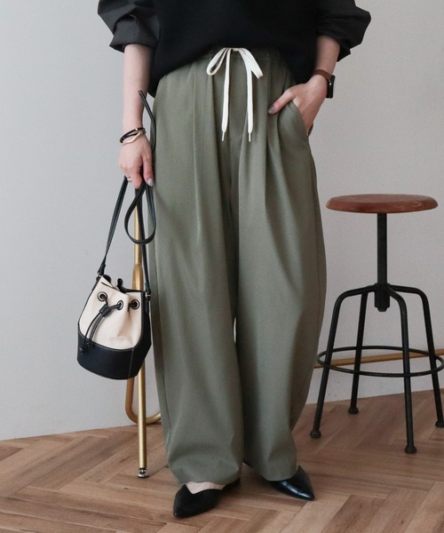 AMERICAN HOLIC(アメリカンホリック)の「ソフトバルーンドロストパンツ(その他パンツ・レディース・ベージュ/カーキ/ダークネイビー・L/M)」の3枚目の写真