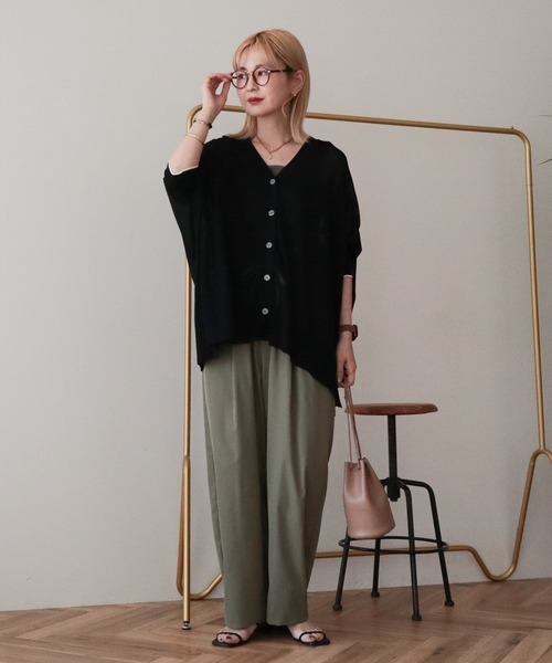 AMERICAN HOLIC(アメリカンホリック)の「ソフトバルーンドロストパンツ(その他パンツ・レディース・ベージュ/カーキ/ダークネイビー・L/M)」の9枚目の写真