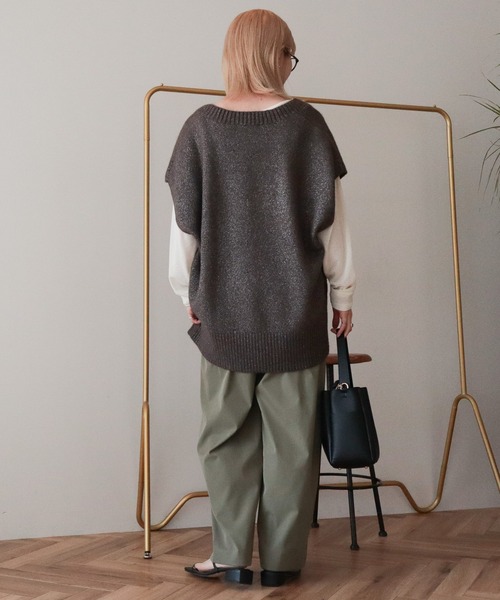 AMERICAN HOLIC(アメリカンホリック)の「ソフトバルーンドロストパンツ(その他パンツ・レディース・ベージュ/カーキ/ダークネイビー・L/M)」の12枚目の写真
