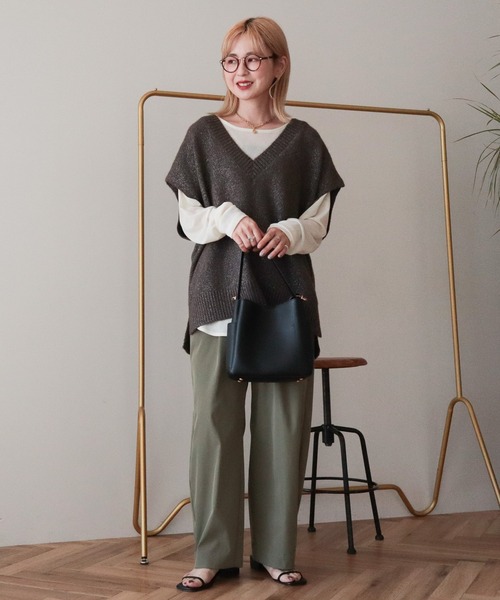 AMERICAN HOLIC(アメリカンホリック)の「ソフトバルーンドロストパンツ(その他パンツ・レディース・ベージュ/カーキ/ダークネイビー・L/M)」の13枚目の写真