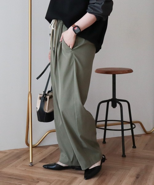 AMERICAN HOLIC(アメリカンホリック)の「ソフトバルーンドロストパンツ(その他パンツ・レディース・ベージュ/カーキ/ダークネイビー・L/M)」の4枚目の写真