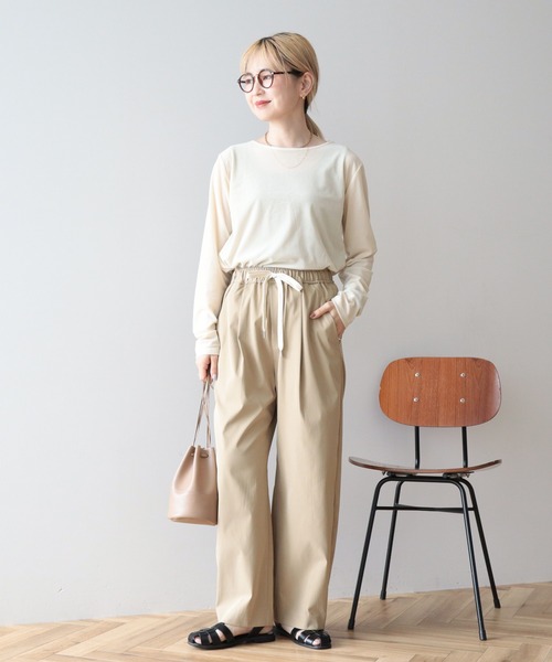 AMERICAN HOLIC(アメリカンホリック)の「ソフトバルーンドロストパンツ(その他パンツ・レディース・ベージュ/カーキ/ダークネイビー・L/M)」の18枚目の写真
