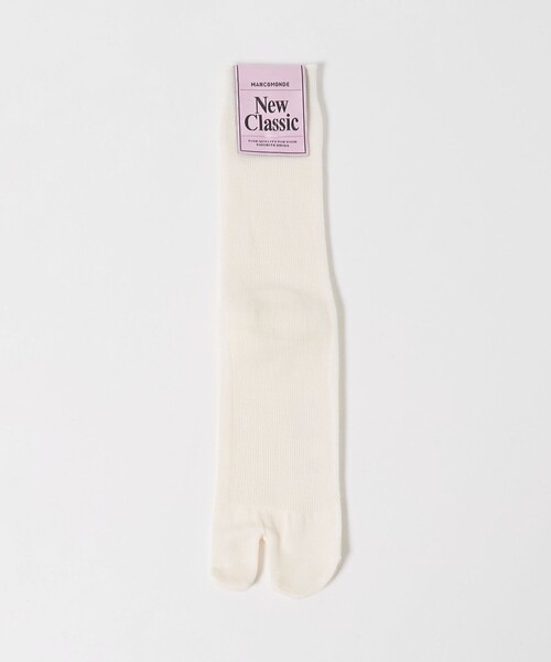 Steven Alan(スティーブンアラン)の「<MARCOMONDE × Steven Alan>HIGH GAUGE TABI SOCKS/ソックス(ソックス/靴下・レディース・グレー系/シャーベット/オフホワイト・1)」の1枚目の写真