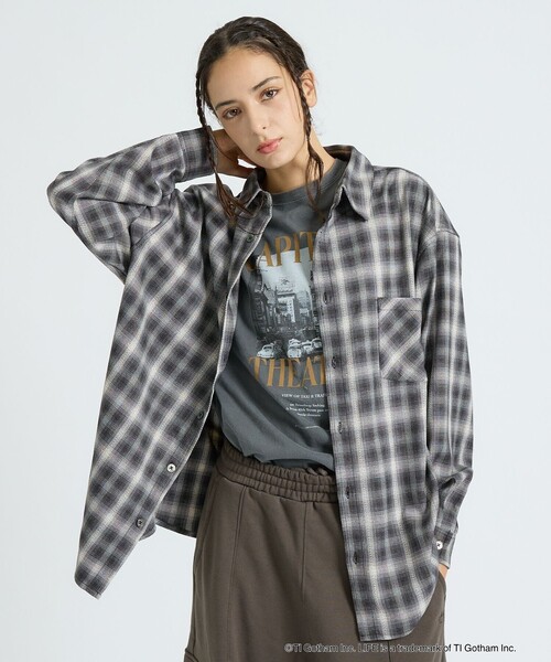 GOOD ROCK SPEED（グッドロックスピード）の「【GOOD ROCK SPEED/グッドロックスピード】LIFE PICTURE COLLECTIONモノクロフォトTEE/Tシャツ/グラフィックTEE【WEB限定】（Tシャツ/カットソー・レディース・ブラウン/チャコールグレー/ベージュ・フリー）」の7枚目の写真